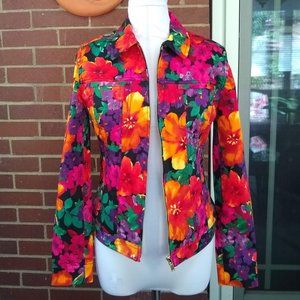 Jones New York Signature Floral Jacket Small(NWOT)